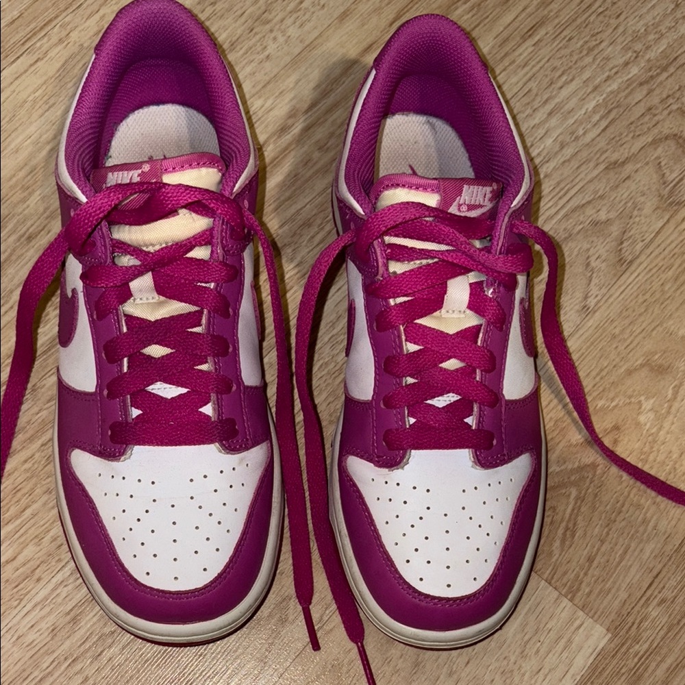 Nike Fuchsia and White Athletic Shoes